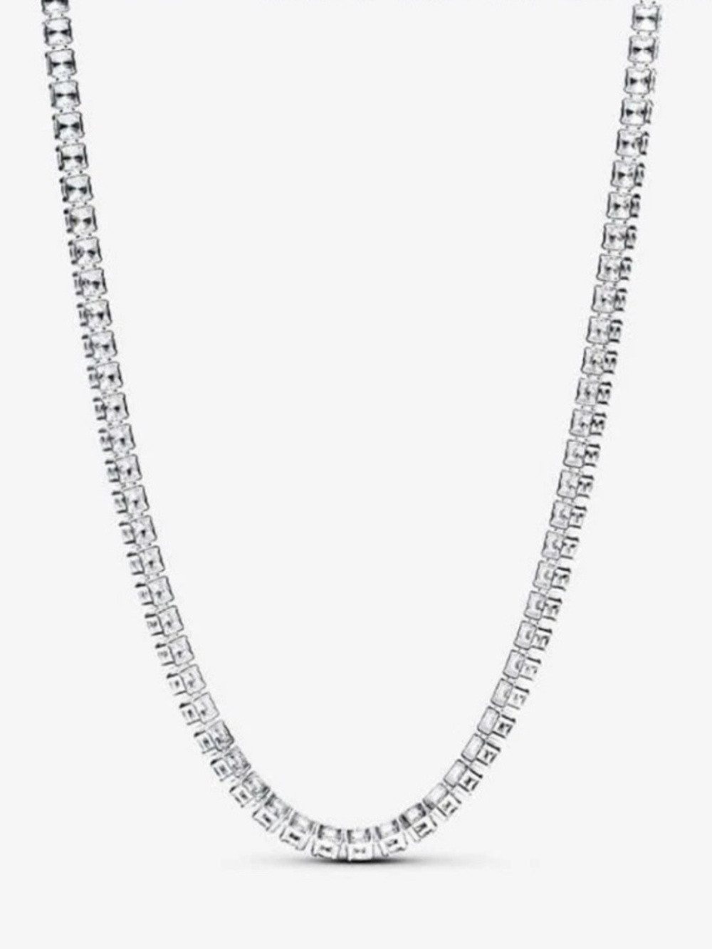 Pandora adjustable Silver Crystal necklace choker for Women